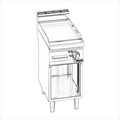 ../frankl24shop/Elektrogrill Standgerät klein, Griddleplatte 16A